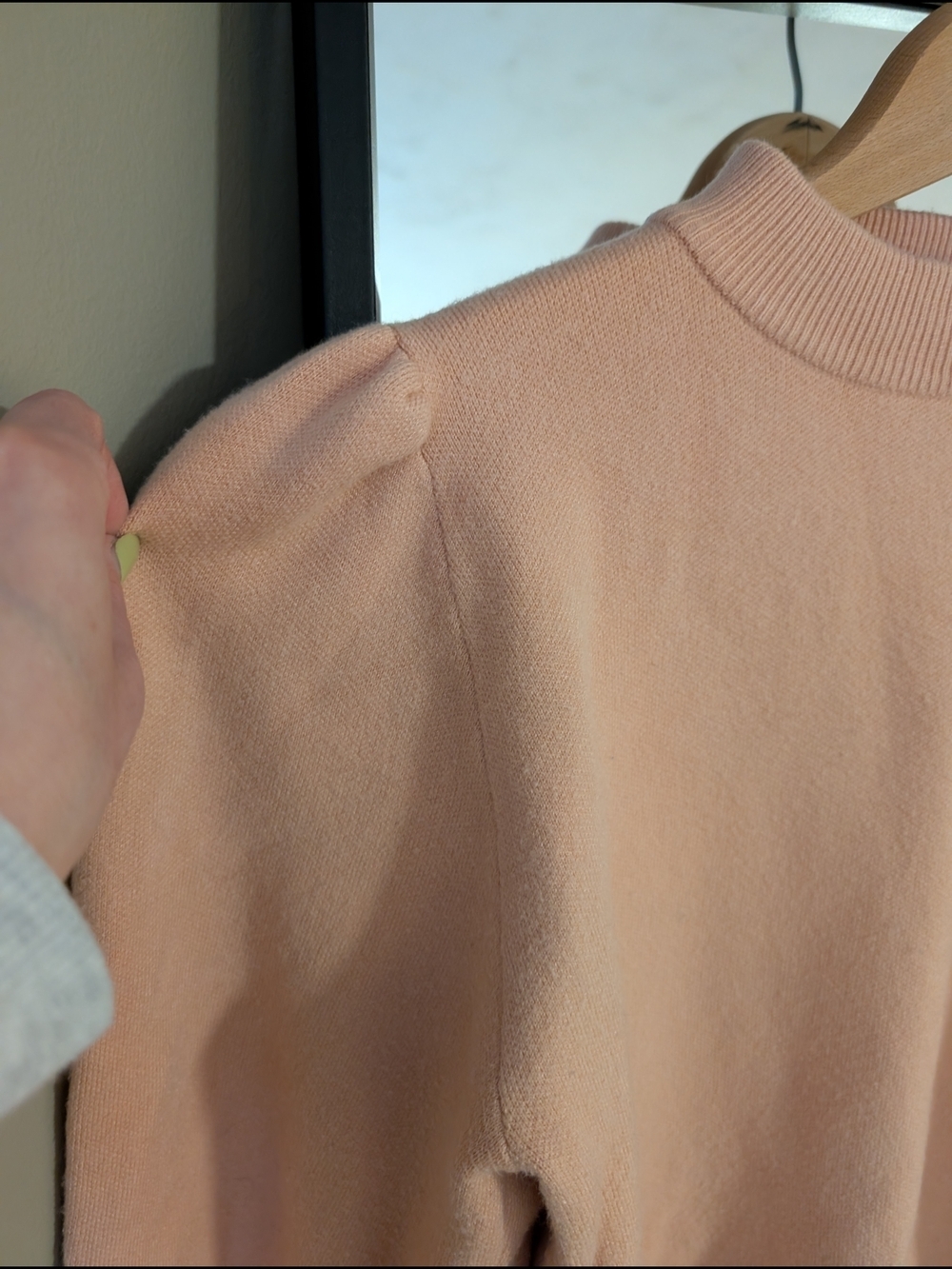 Zara Peach Crewneck Sweater - Picture 3 of 7